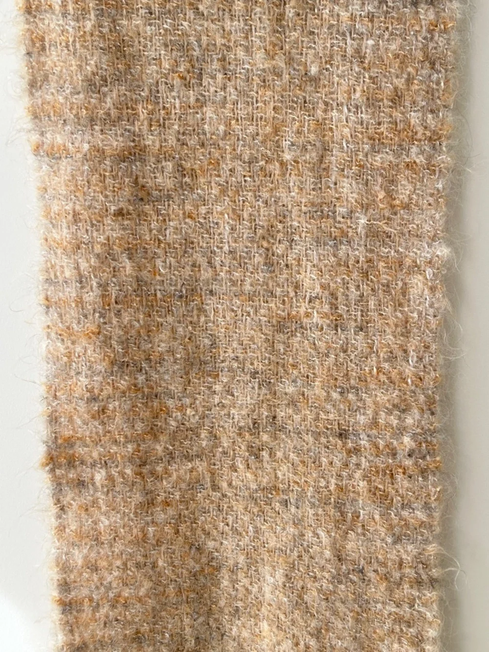 Vintage Handmade Fuzzy Mohair Oversized Scarf